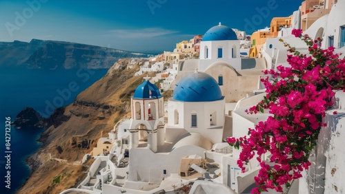 Whitewashed Beauty: Santorini's Cliffside Town