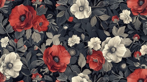 Floral pattern design that is both uncomplicated and stylish