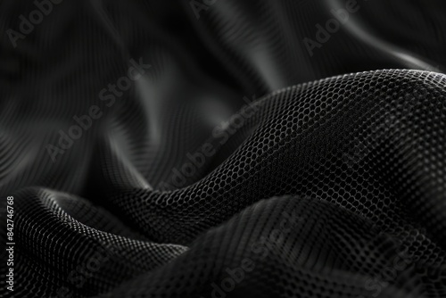 Black cloth with a netlike structure AIG51A.