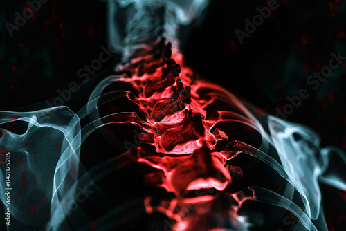 x-ray of a human spine