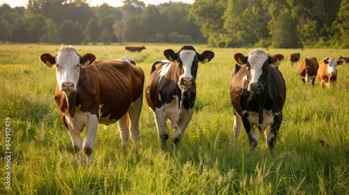The rhythmic sound of cowbells fills the air as herds of cows move from one lush field to another on the expansive farm.