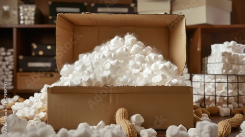Secure Online Shipping with Packing Peanuts