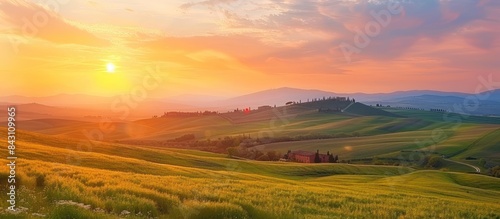 Golden Hour in the Tuscan Hills
