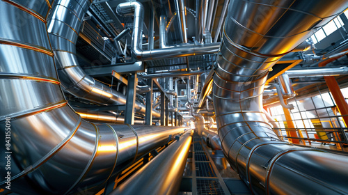 Intricate Labyrinth of Laboratory Pipework