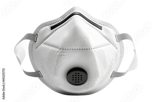 White Respirator Mask with Valve