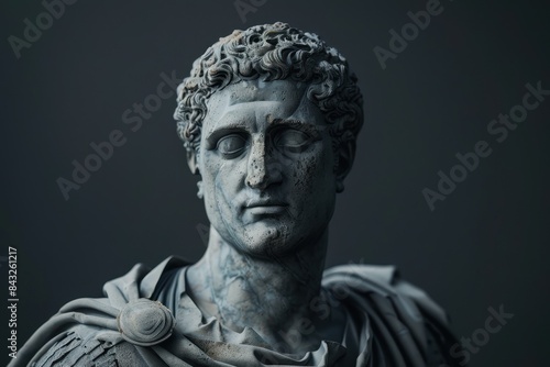 ancient roman statue of a male figure