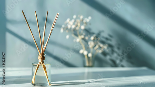 incense sticks in a glass vase