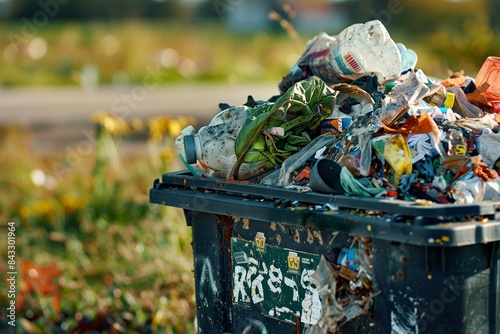 Overflowing Trash Can: Need for Improved Waste Management