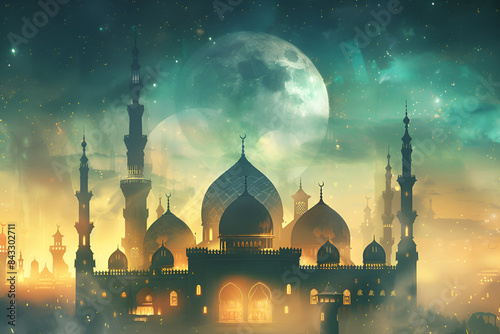 Islamic background Islamic holiday concept create