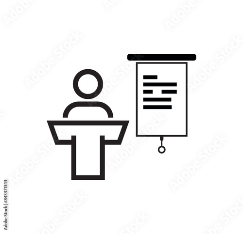 Expert Witness icon on white background