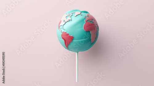 Planet Earth as a lollipop