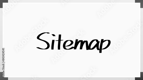 Sitemap (サイトマップ) のホワイトボード風イラスト