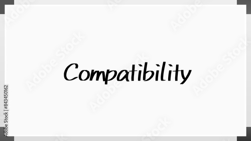 Compatibility(互換性) のホワイトボード風イラスト