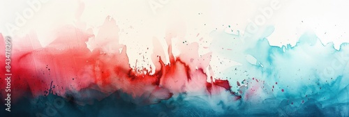 Abstract Watercolor Art With Bold Hues, In Vibrant Reds And Blues, Creating A Striking And Lively Visual Effect , HD Wallpapers, Background Image
