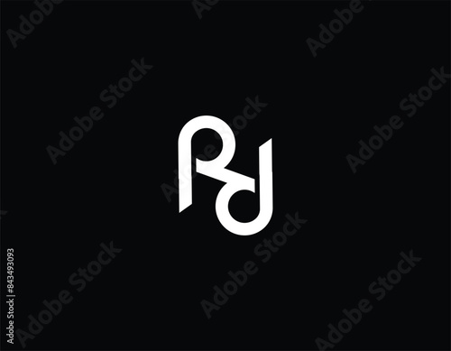 Letters RR or PR Monogram design with eps 10. 