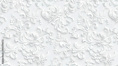 White pattern wallpaper
