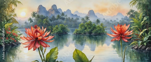 Beautiful Landscape Art Print - Aloha from Paradise