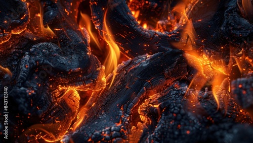The campfire dances in the low gravity, flames leaping and swirling in mesmerizing patterns.