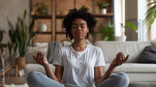 serene person practicing progressive muscle relaxation technique for mental wellbeing