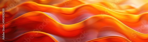 Neon orange zigzag lines with a playful twist