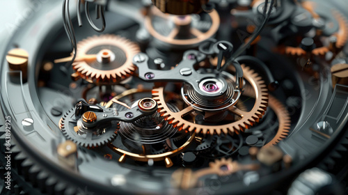 Precision Unveiled: Dynamic Macro of Watch Mechanism