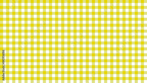 Sunshine Checkered Elegance: A Seamless Yellow Gingham Pattern