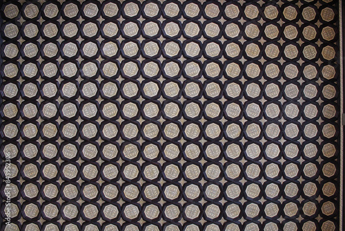 Detail of the ceiling in the Spanish Steps in Seville or 'Plaza de España', where the main building of the Ibero-American Exhibition of 1929 was built. The square of Plaza de Espana.