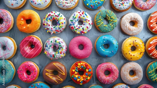 A picture of Vibrant donuts