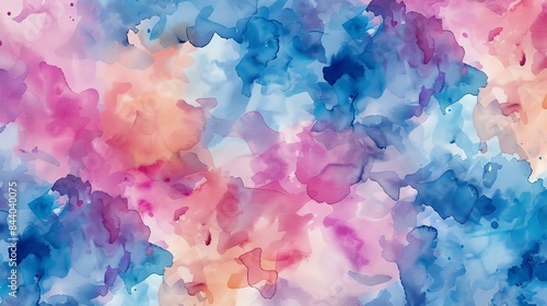 Abstract watercolor painting. Colorful brush strokes. Creative artistic background. Hand-painted texture.