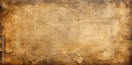 burnt paper textured background with a pen, ruler, and glasses on a wooden surface