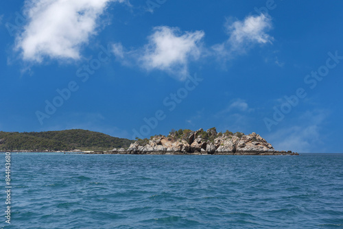 View of Samae San island and sea in the daytime.