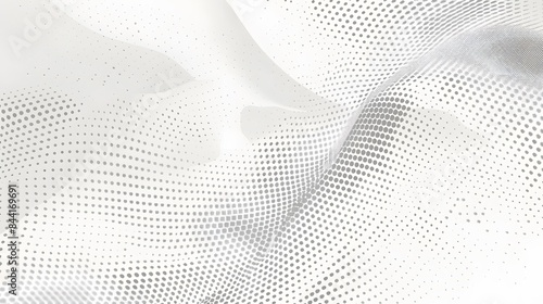 Modern halftone white and grey background. Design decoration concept for web layout, poster, banner. 