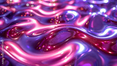 Close-up photo of a deep purple liquid with bubbles.