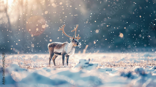 I imagined an image of a deer in the forest, capturing the beauty of nature and wildlife