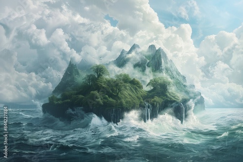 Enigmatic islands and surreal shifting landscapes that defy reality in a mesmerizing display