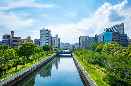 木場公園大橋から見える「仙台堀川」