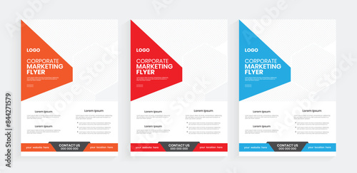 A4 marketing flier design, business and consultation flyer design template, awesome vertical leaflet and handout poster template.