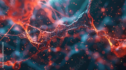 Science and medicine abstract background, generative AI