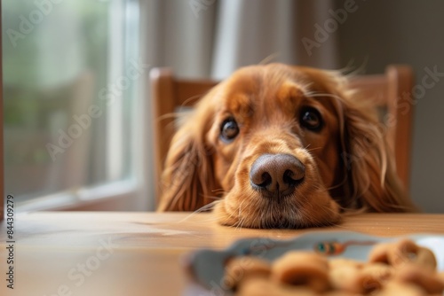 A sudden craving for snacks overtakes one of the dogs, prompting them to suggest a short break to replenish their energy. 