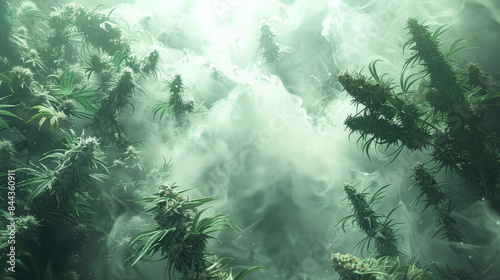 Marijuana buds background. Best for cannabis background banner.