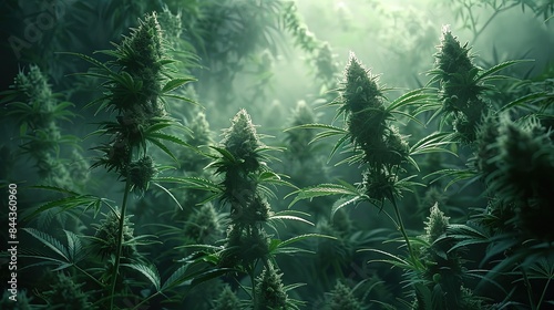 Marijuana buds background. Best for cannabis background banner.