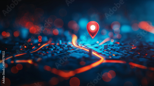 Futuristic Map Background Local SEO Optimization for Businesses lead generation search engine optimization transportation travel