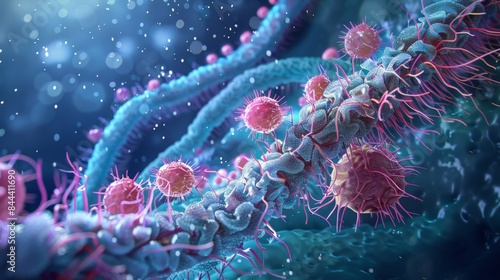 A microvilli structure on the surface of a cell absorbing cholesterol from the extracellular environment and transporting it into the cell