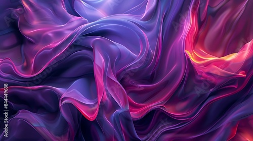 fluid essence of a purple and pink flower