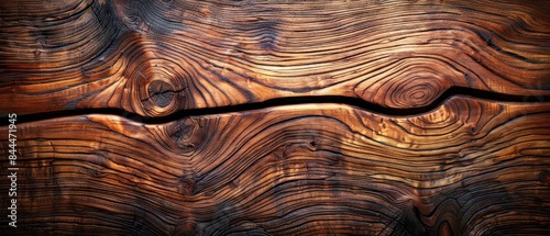 Close-up of aged rustic wooden texture with rich grain patterns and natural colors, emphasizing its weathered and organic beauty.
