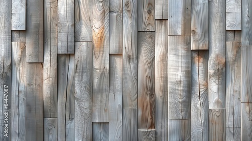 Close-up view of a textured wooden wall with various shades of gray and brown planks arranged vertically, creating a natural rustic look.