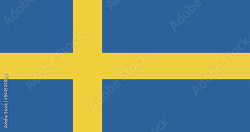 Illustration of the Sweden national flag