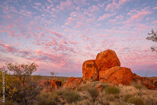 Devil's Marbles/Karlu Karlu during blue hour, Northern Territory, Australia