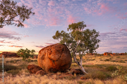 Devil's Marbles/Karlu Karlu during blue hour, Northern Territory, Australia