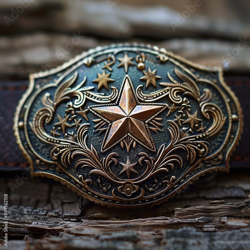 Discover the intricate beauty of a cowboy belt buckle, featuring detailed engravings and masterful metalwork craftsmanship that exemplify the essence of Western elegance and tradition.